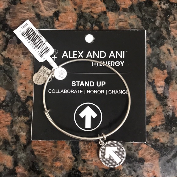 Alex and Ani silver Stand Up bracelet - Picture 1 of 1